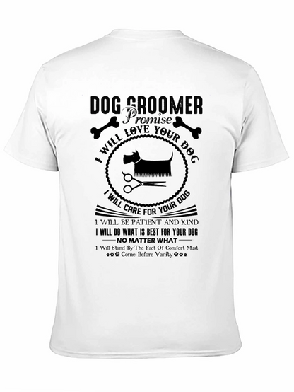 Dog Groomer Promise Black T-Shirt