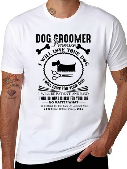 Dog Groomer Promise Black T-Shirt