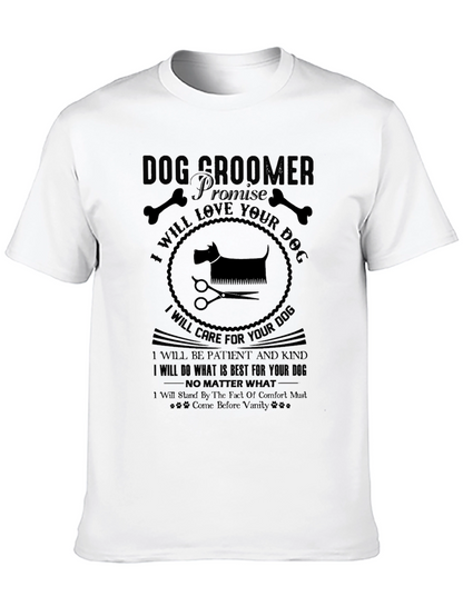 Dog Groomer Promise Black T-Shirt