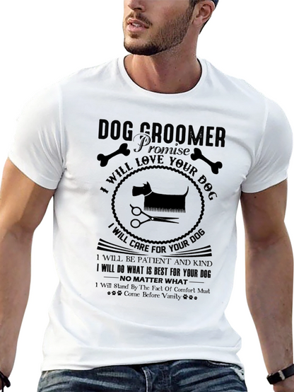 Dog Groomer Promise Black T-Shirt
