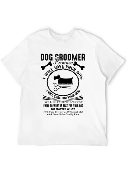 Dog Groomer Promise Black T-Shirt
