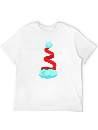 Whimsical Christmas Hat Graphic Tee - Festive Holiday Style