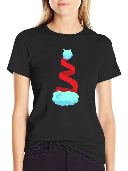 Whimsical Christmas Hat Graphic Tee - Festive Holiday Style