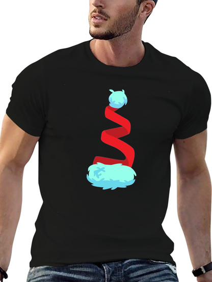 Whimsical Christmas Hat Graphic Tee - Festive Holiday Style