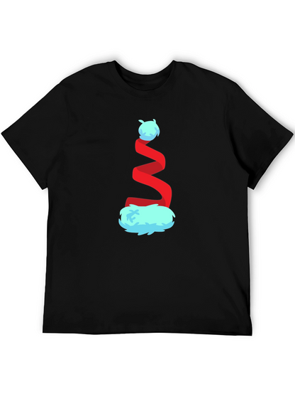 Whimsical Christmas Hat Graphic Tee - Festive Holiday Style