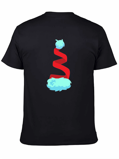Whimsical Christmas Hat Graphic Tee - Festive Holiday Style