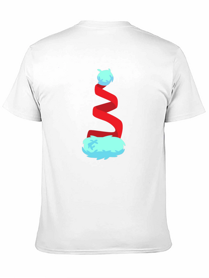 Whimsical Christmas Hat Graphic Tee - Festive Holiday Style