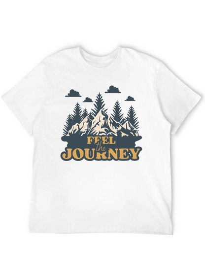 Feel the Journey Mountain Graphic Tee - Black
