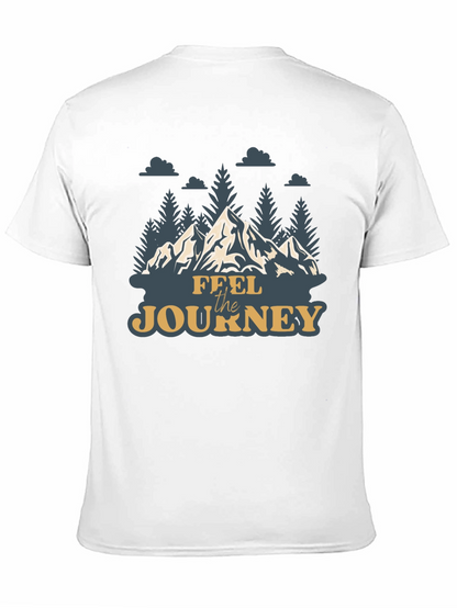 Feel the Journey Mountain Graphic Tee - Black