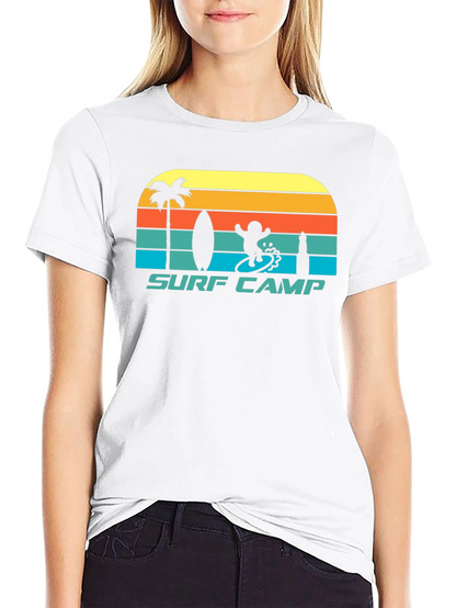 Surf Camp Graphic Tee - Retro Style