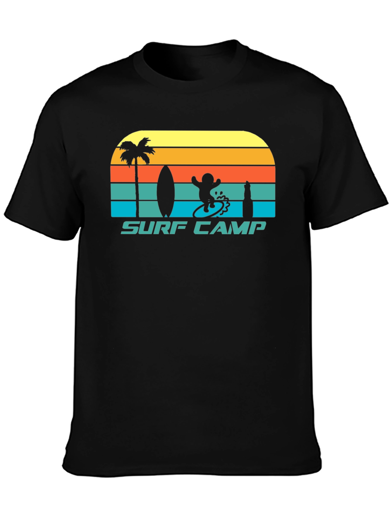 Surf Camp Graphic Tee - Retro Style