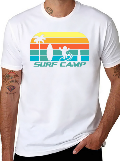 Surf Camp Graphic Tee - Retro Style