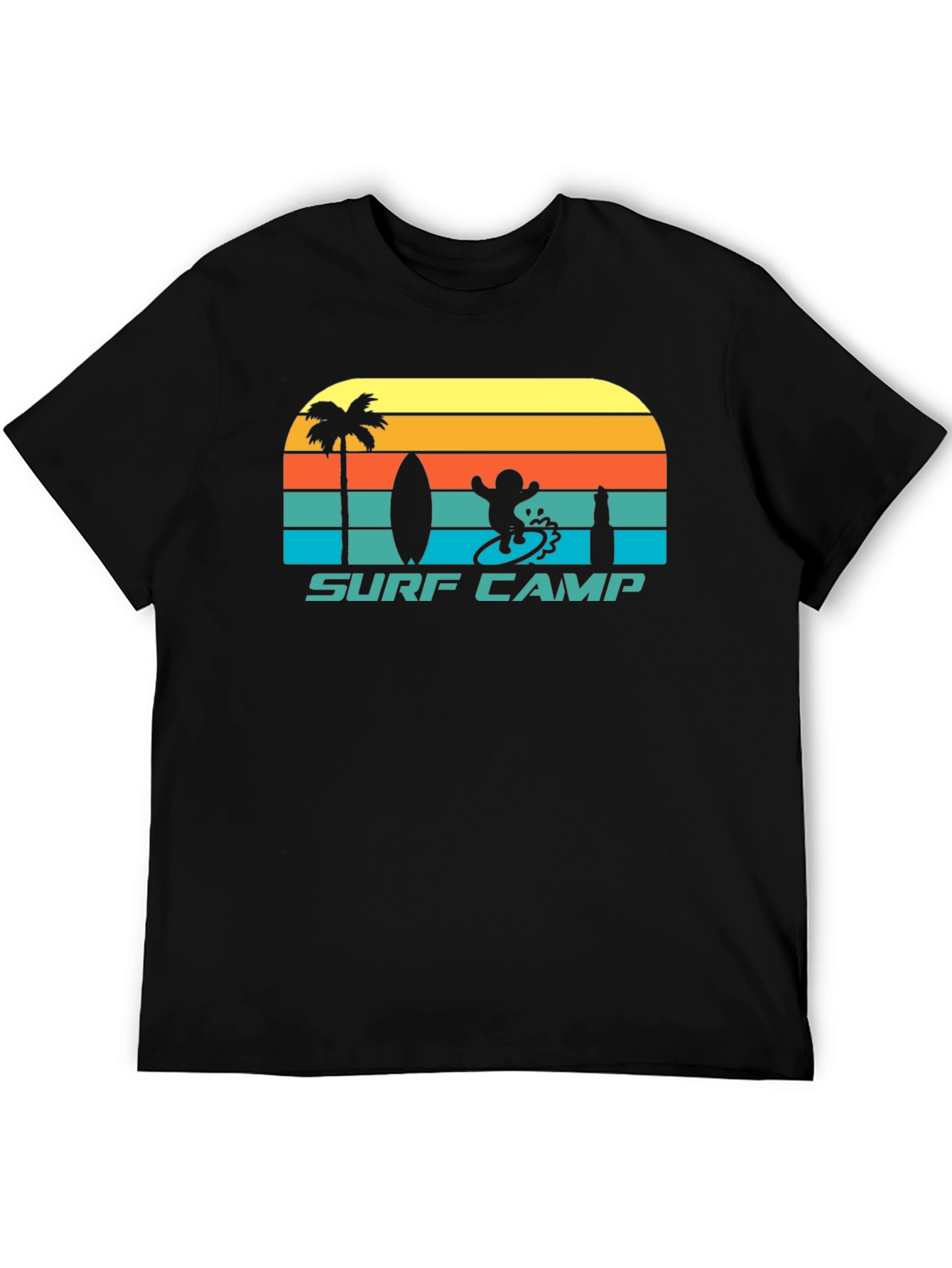 Surf Camp Graphic Tee - Retro Style