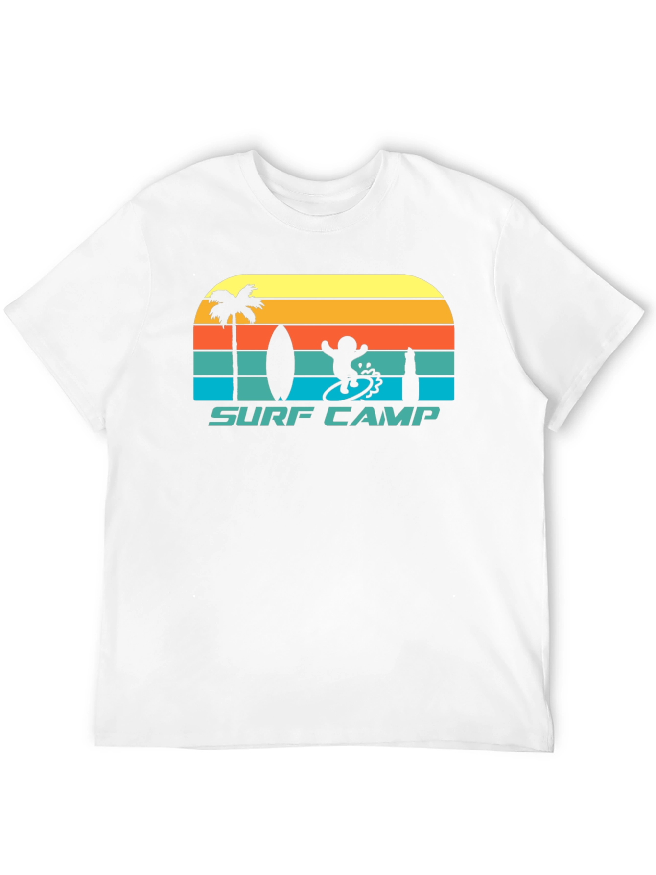 Surf Camp Graphic Tee - Retro Style
