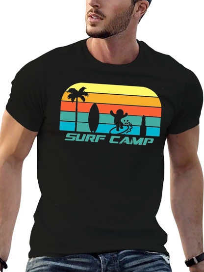 Surf Camp Graphic Tee - Retro Style
