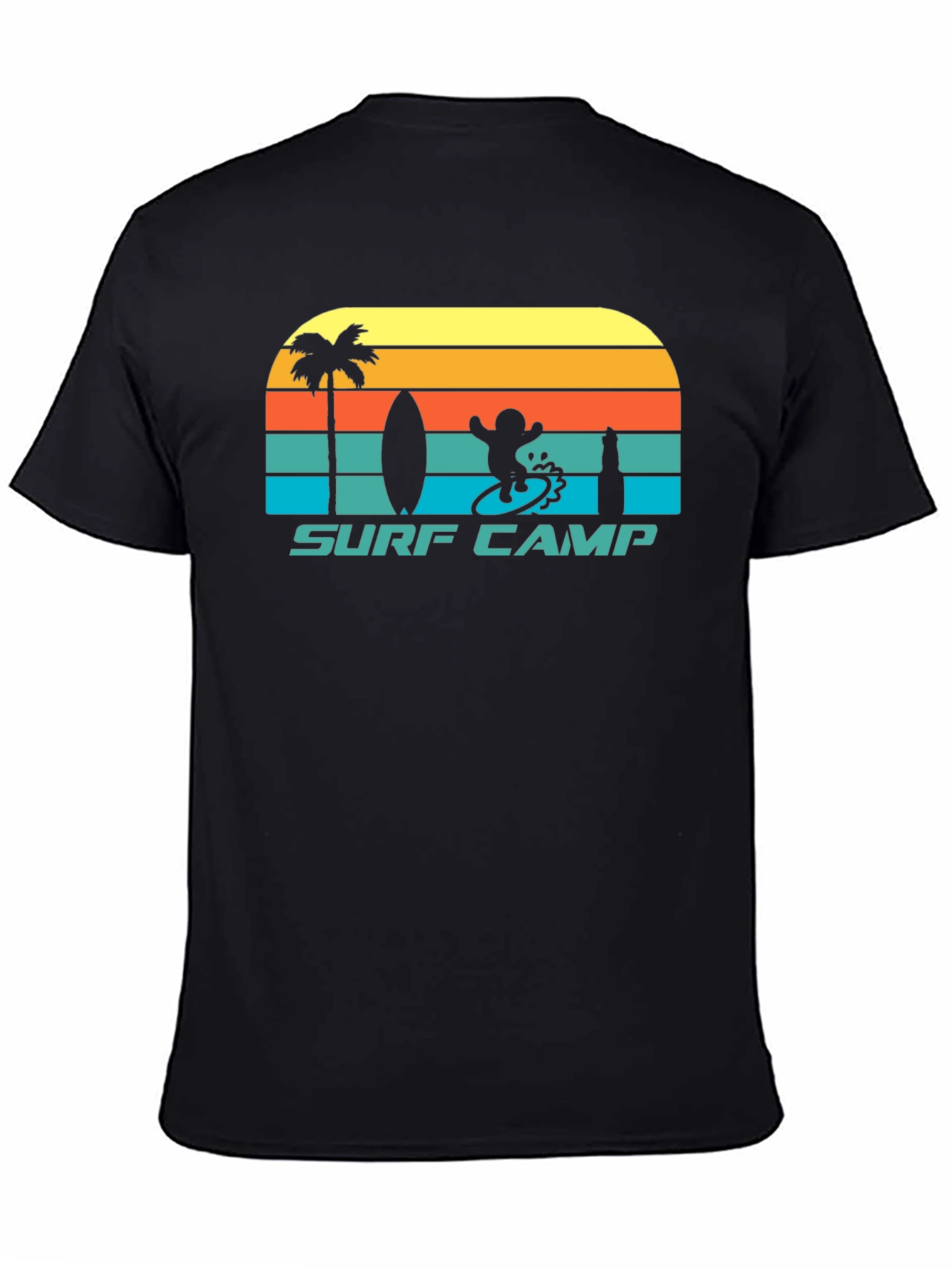 Surf Camp Graphic Tee - Retro Style