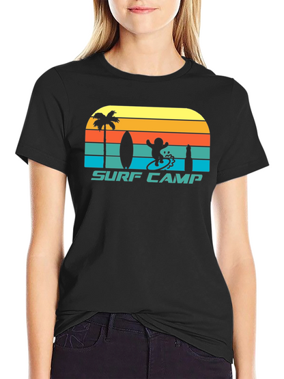 Surf Camp Graphic Tee - Retro Style