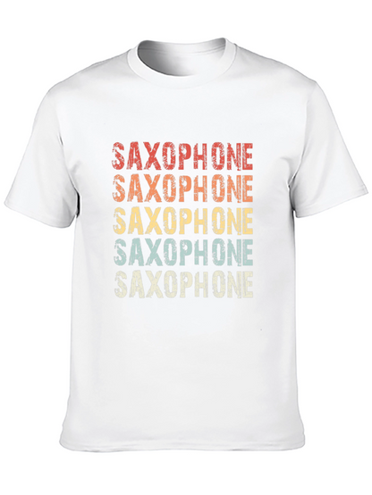 Retro Saxophone T-Shirt - Musical Instrument Tee