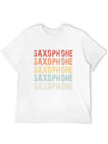 Retro Saxophone T-Shirt - Musical Instrument Tee