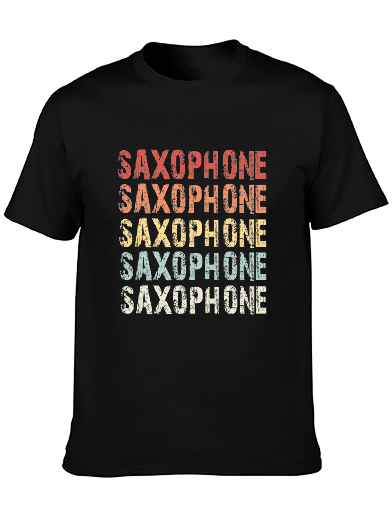 Retro Saxophone T-Shirt - Musical Instrument Tee