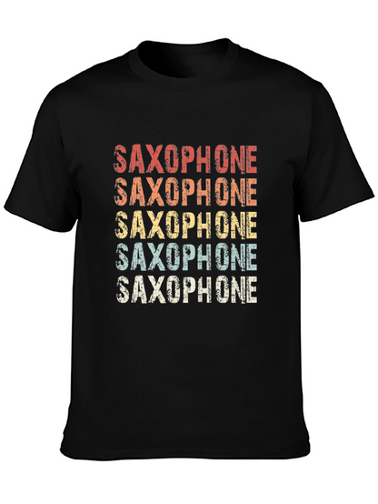 Retro Saxophone T-Shirt - Musical Instrument Tee