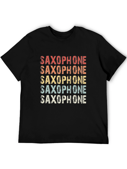 Retro Saxophone T-Shirt - Musical Instrument Tee