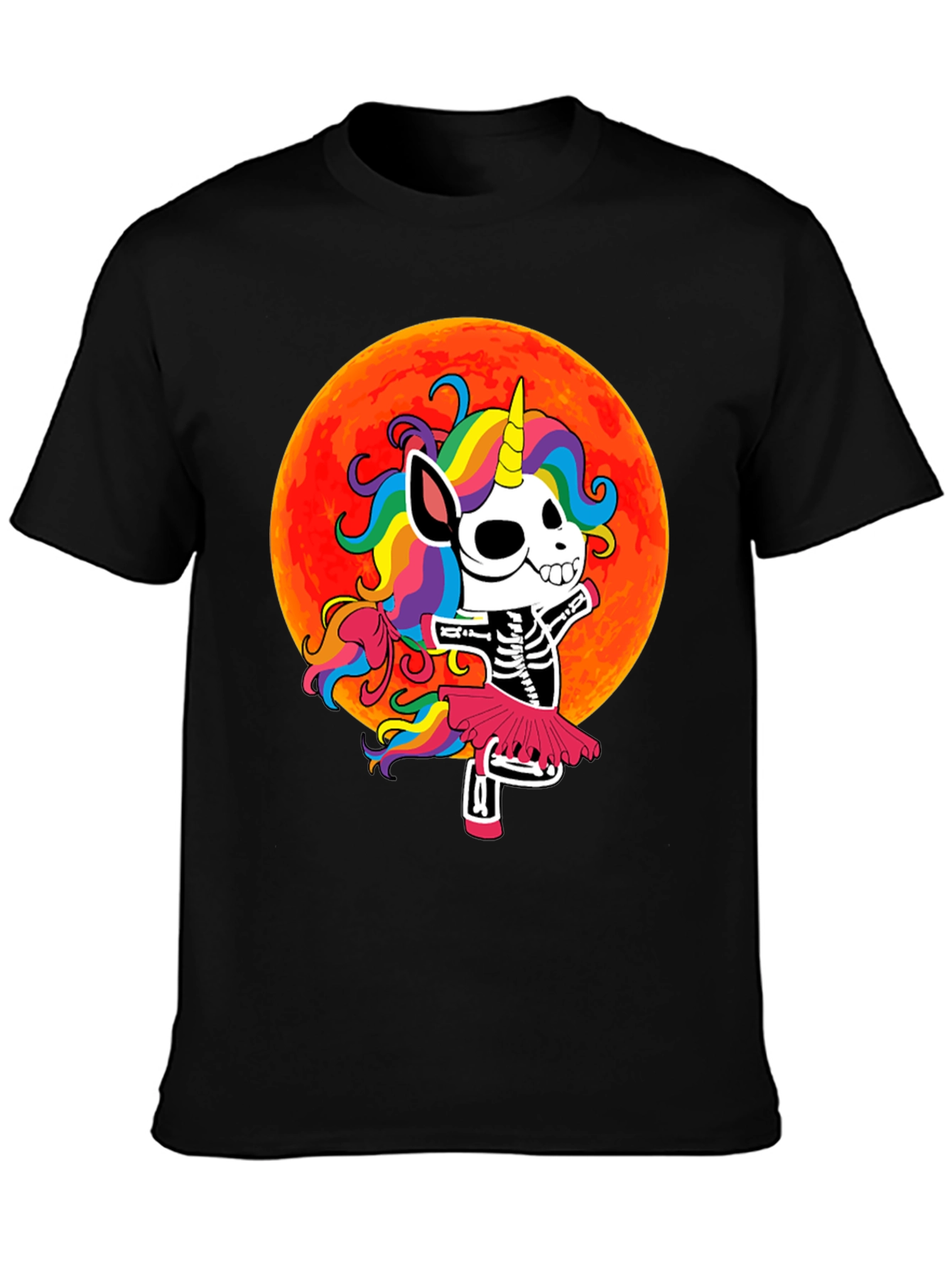 Skeleton Unicorn Halloween T-Shirt