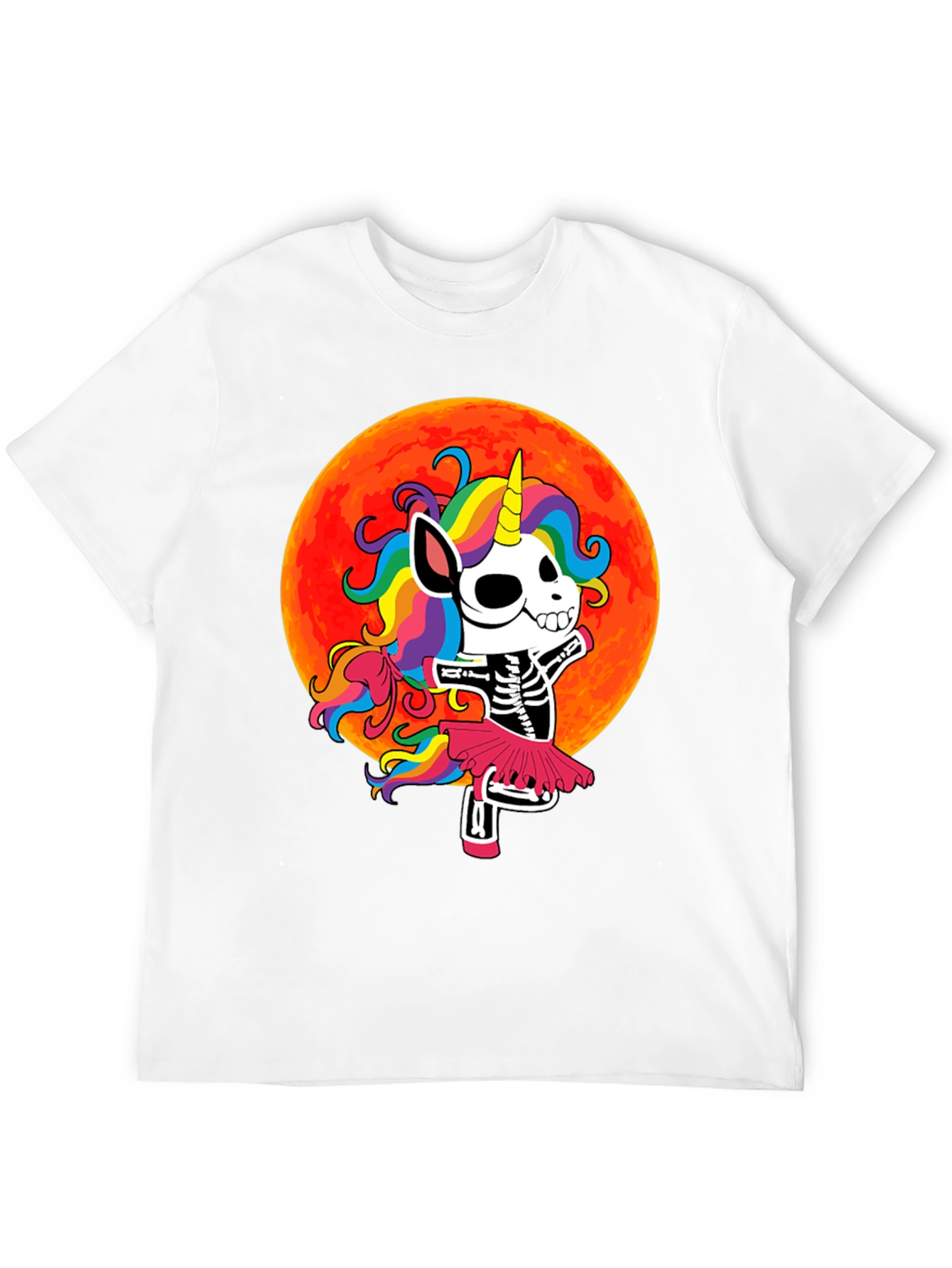 Skeleton Unicorn Halloween T-Shirt