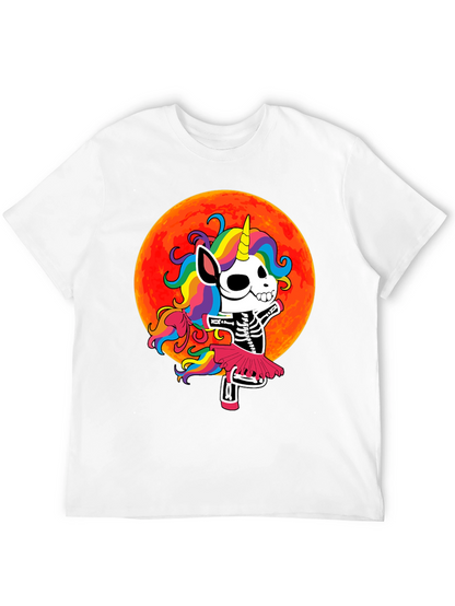 Skeleton Unicorn Halloween T-Shirt
