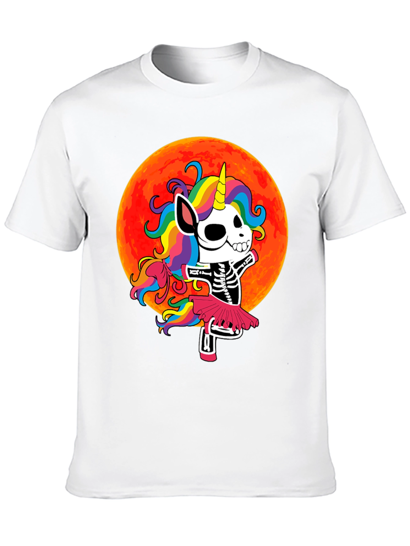 Skeleton Unicorn Halloween T-Shirt