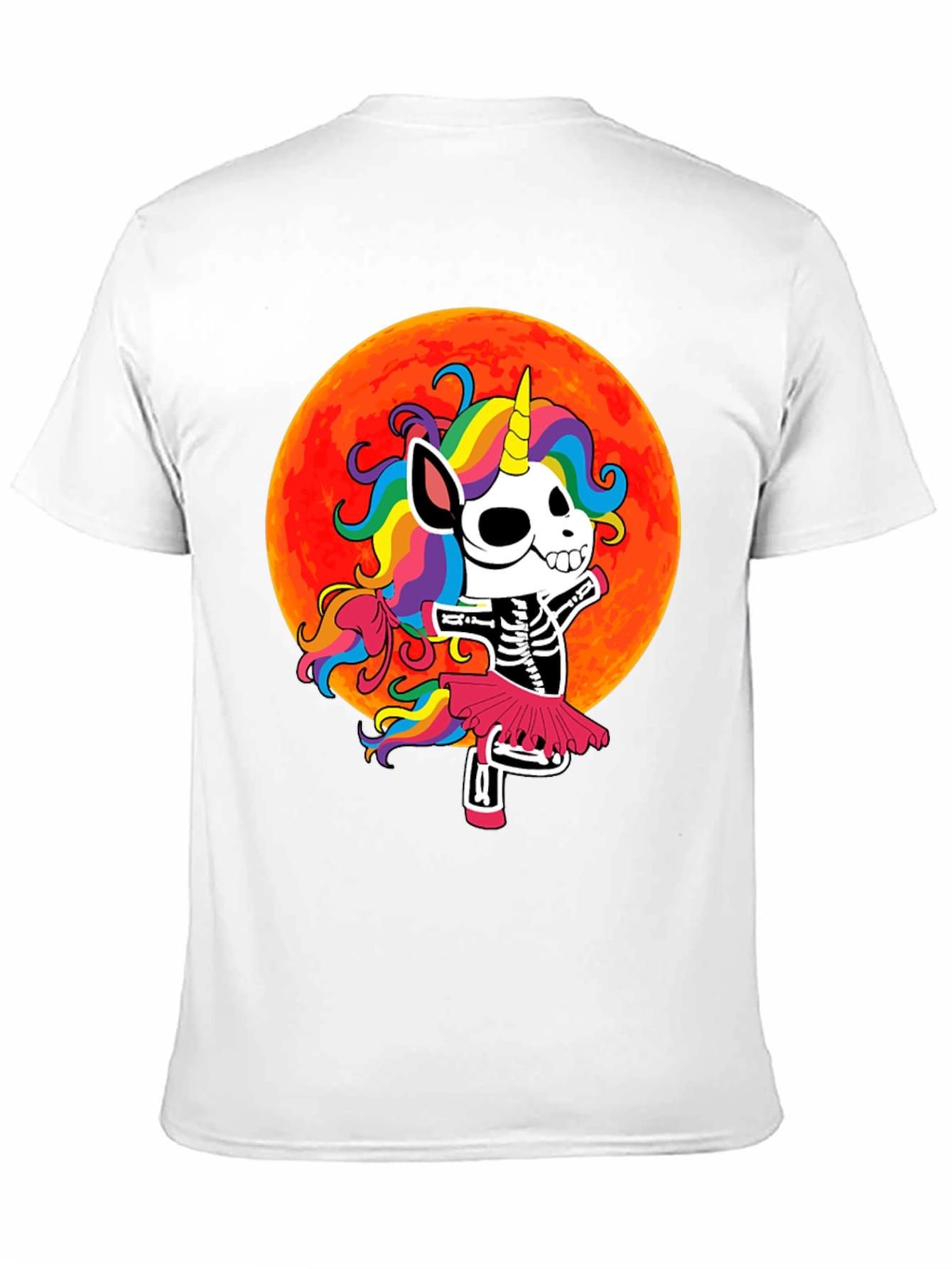 Skeleton Unicorn Halloween T-Shirt