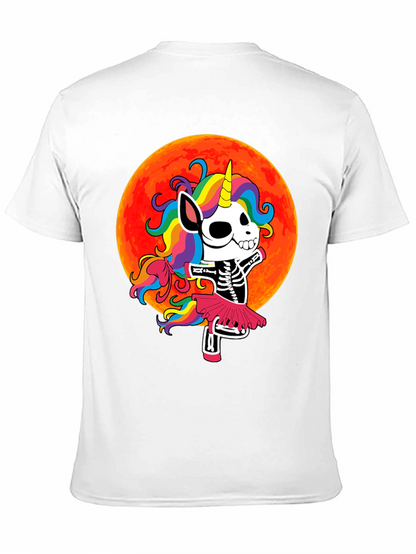 Skeleton Unicorn Halloween T-Shirt