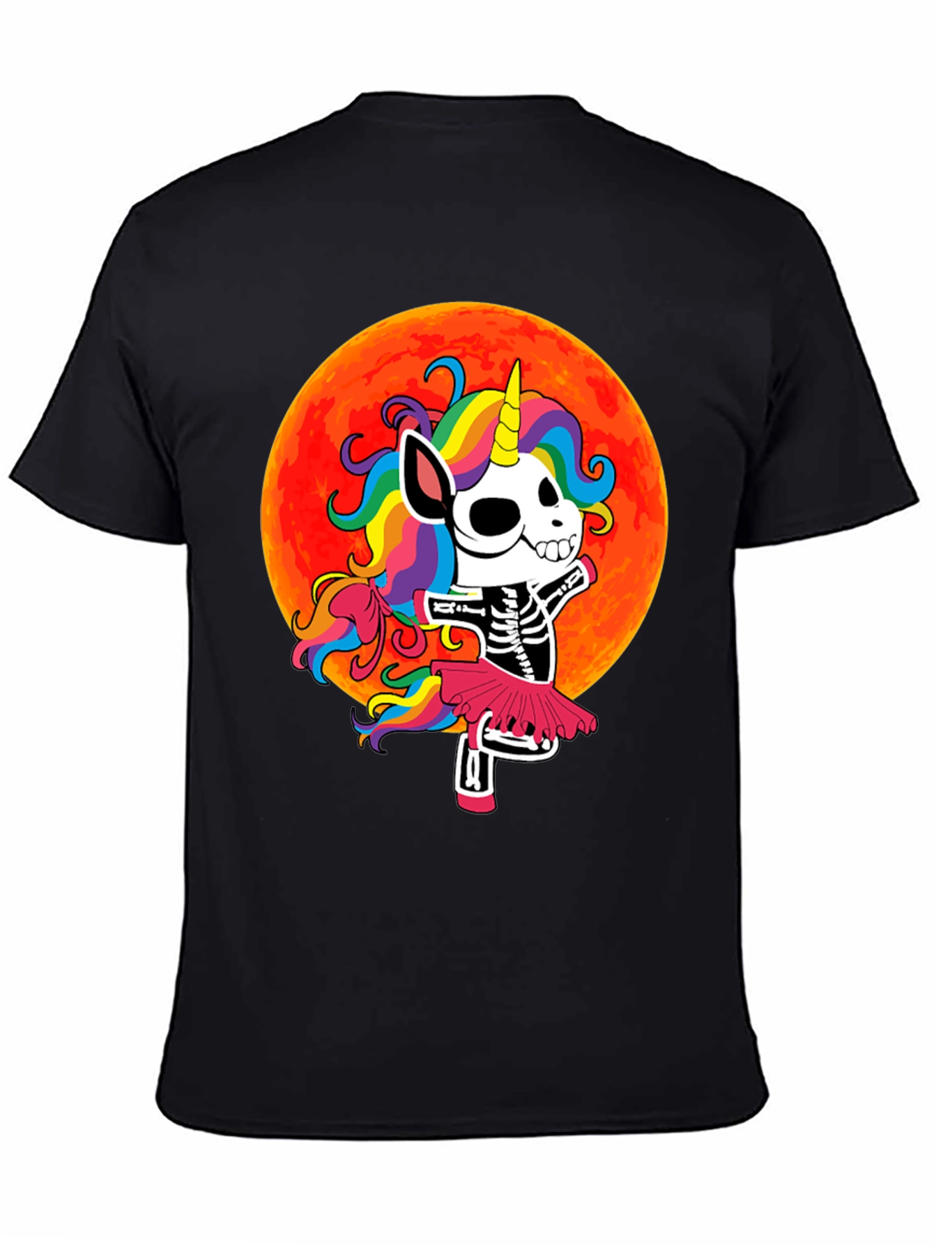 Skeleton Unicorn Halloween T-Shirt