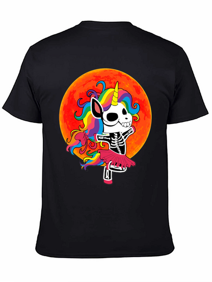 Skeleton Unicorn Halloween T-Shirt