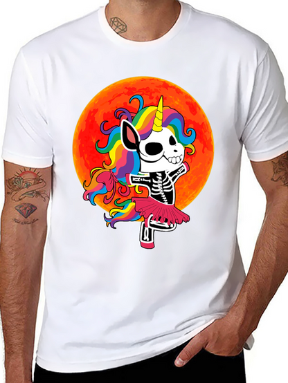 Skeleton Unicorn Halloween T-Shirt