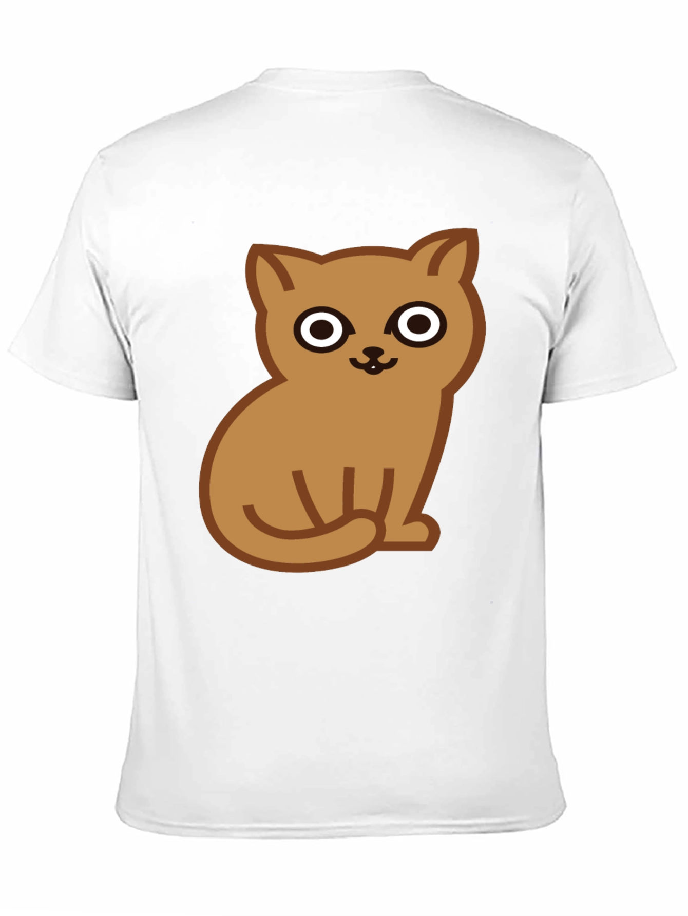 Cute Cat Graphic Tee - Soft Cotton Black T-Shirt