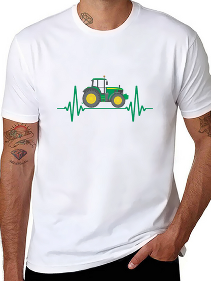 Tractor Heartbeat Graphic T-Shirt