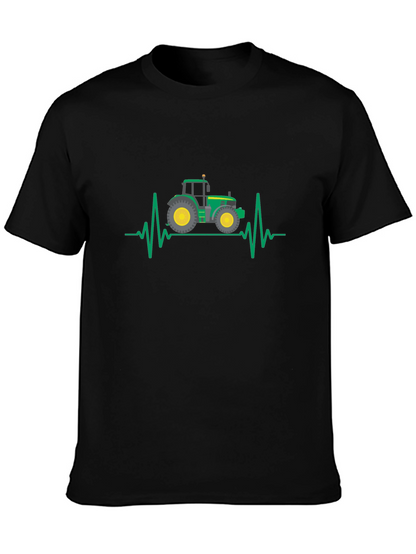 Tractor Heartbeat Graphic T-Shirt