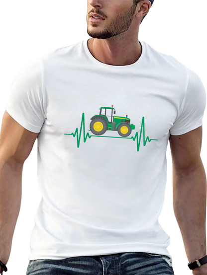 Tractor Heartbeat Graphic T-Shirt