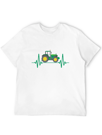 Tractor Heartbeat Graphic T-Shirt