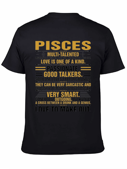 Pisces Zodiac Sign T-Shirt - Multi-Talented Tee