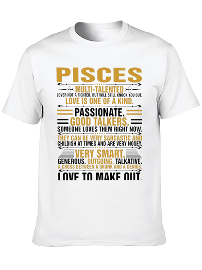 Pisces Zodiac Sign T-Shirt - Multi-Talented Tee