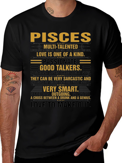 Pisces Zodiac Sign T-Shirt - Multi-Talented Tee
