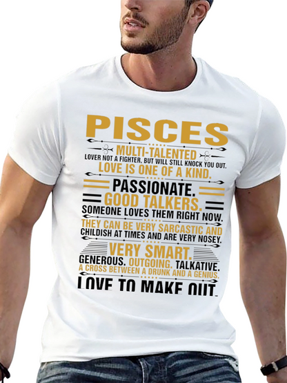 Pisces Zodiac Sign T-Shirt - Multi-Talented Tee