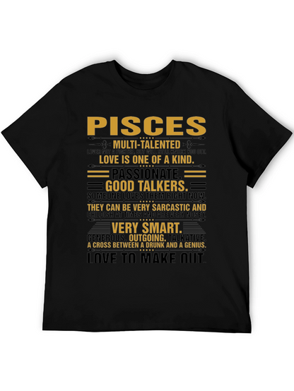 Pisces Zodiac Sign T-Shirt - Multi-Talented Tee