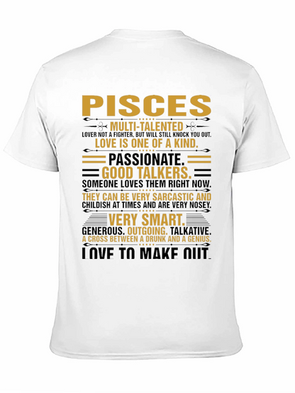 Pisces Zodiac Sign T-Shirt - Multi-Talented Tee