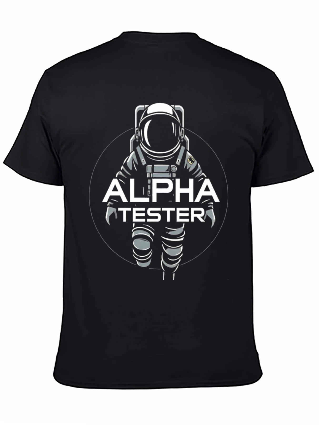 Alpha Tester Astronaut Graphic T-Shirt