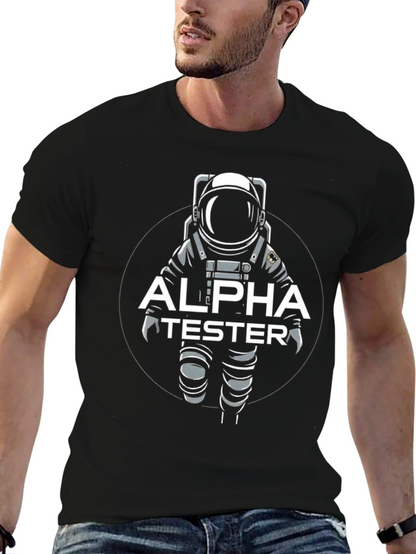 Alpha Tester Astronaut Graphic T-Shirt