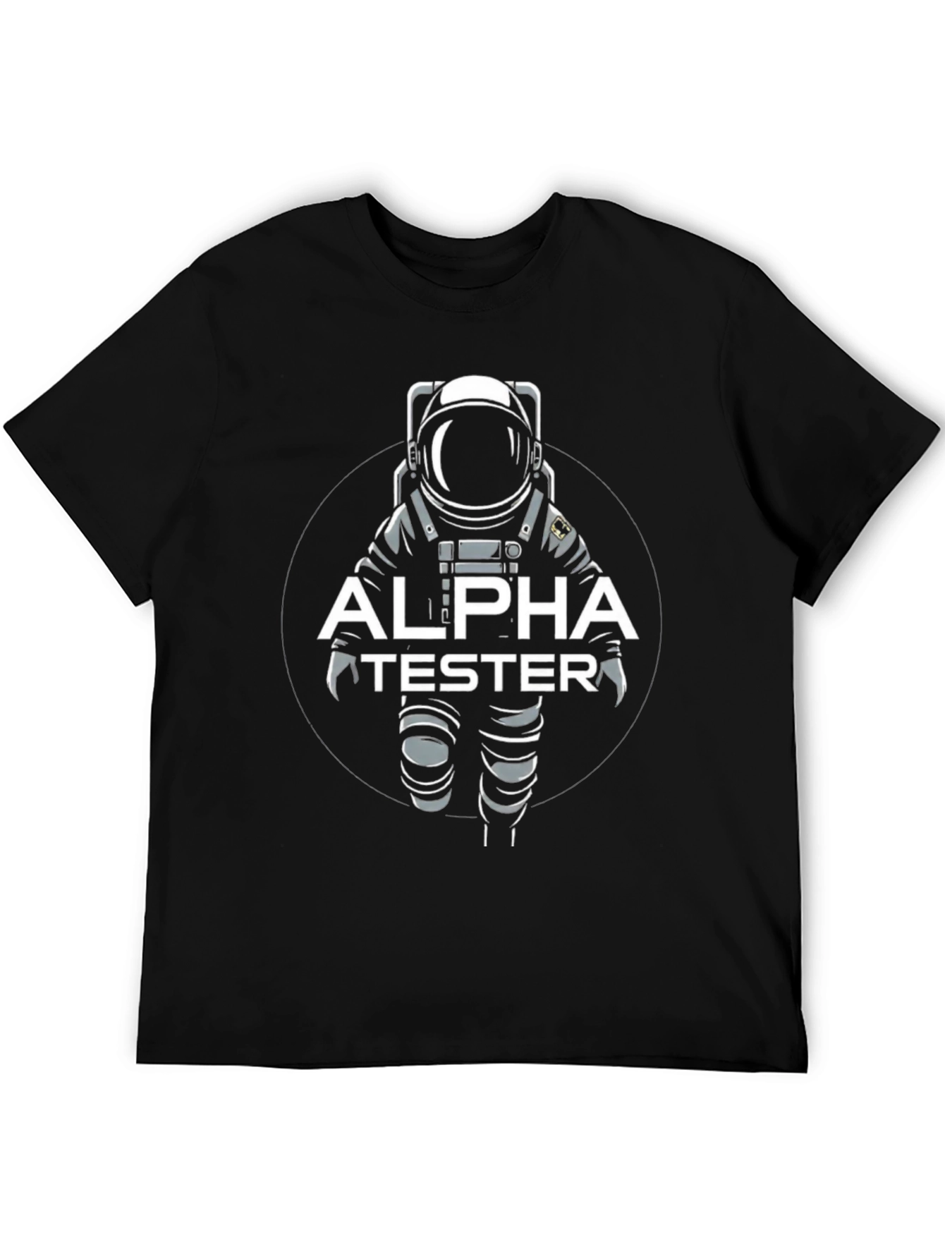 Alpha Tester Astronaut Graphic T-Shirt