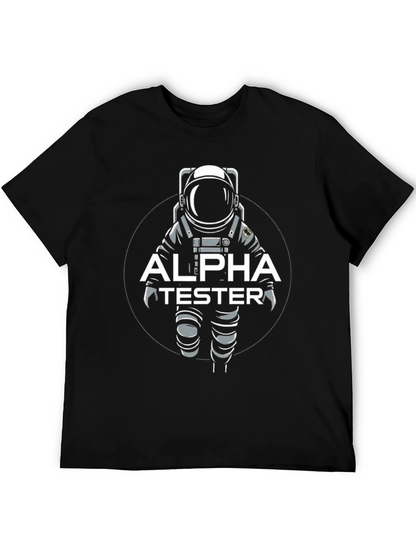 Alpha Tester Astronaut Graphic T-Shirt